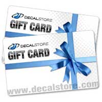 Decal Store Gift Cards. You pick the amount.