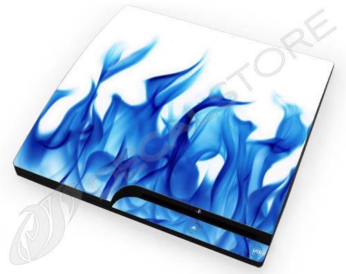 Blue Flames 1 PS3 Slim Skin