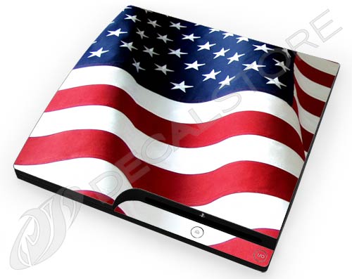 US Flag 1 PS3 Slim Skin
