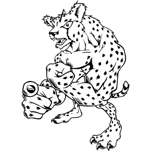 Leapard Mascot Decal B289