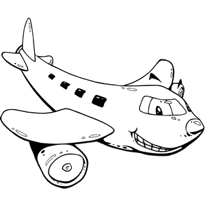 Airplane Mascot Decal B290