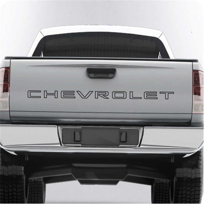 Chevrolet Tailgate outline vinyl decal sticker 047