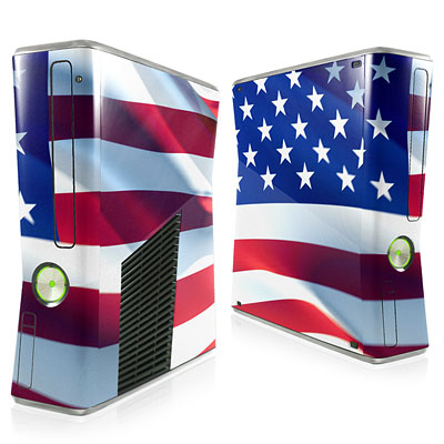 USA Flag 3 Xbox 360 Slim Skin