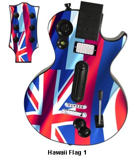 Guitar Hero 3 Les Paul skin - Hawaii Flag 1