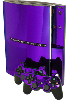 Purple Chrome PS3 Skin