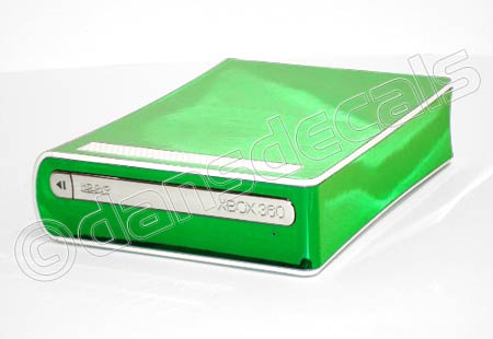 Green Chrome HD DVD Drive Skin for Xbox 360