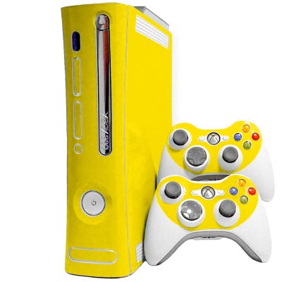 Yellow Xbox 360 Skin