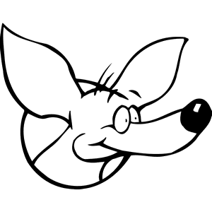 Fox Mascot Decal B292
