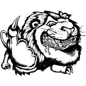Lion Mascot Decal B315