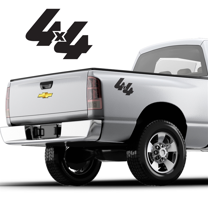 4x4 Decals Single Color DS-055