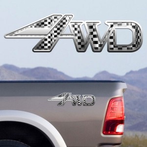 4x4 Decals Full Color TDG004 4wd Flag Silver