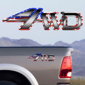 4x4 Decals Full Color TDG004 4wd US Flag
