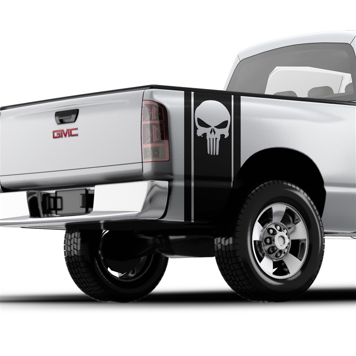 The Punisher Skull - Pickup Truck Bed Band Decal