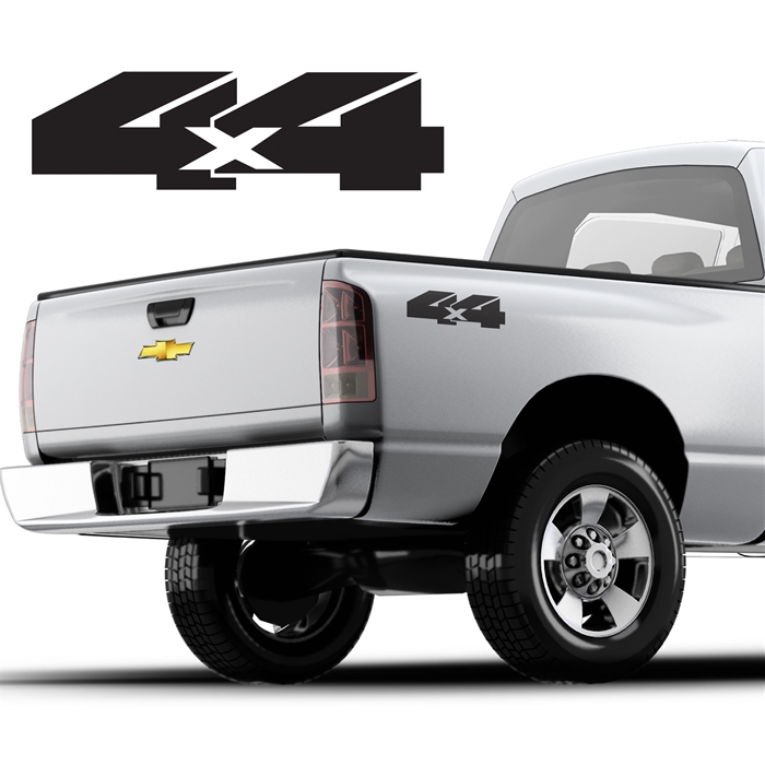 4x4 Decals Single Color DS-014