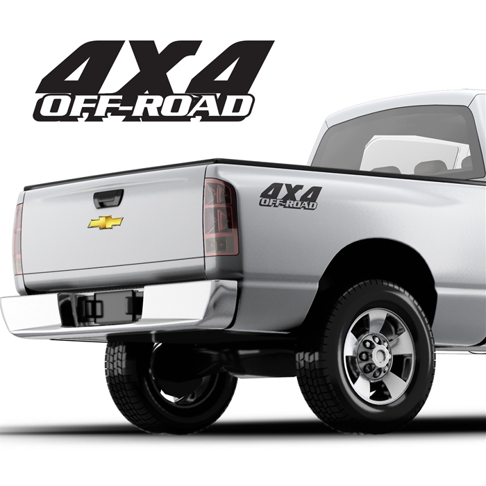 4x4 Decals Single Color DS-040