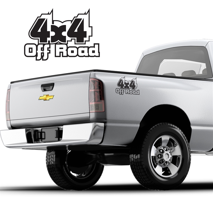 4x4 Decals Single Color DS-063