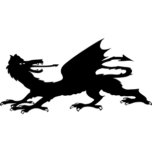 Winged Dragon Decal 009