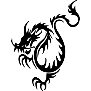 Chinese Dragon Decal 010