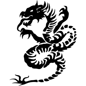 Fire-Breathing Dragon Decal 029