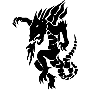 Fire-Breathing Dragon Decal 032