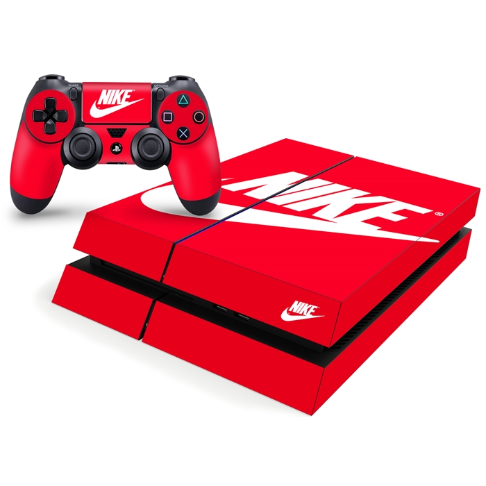 Playstation 4 Console Skin - Nike Shoe Box Red Decal