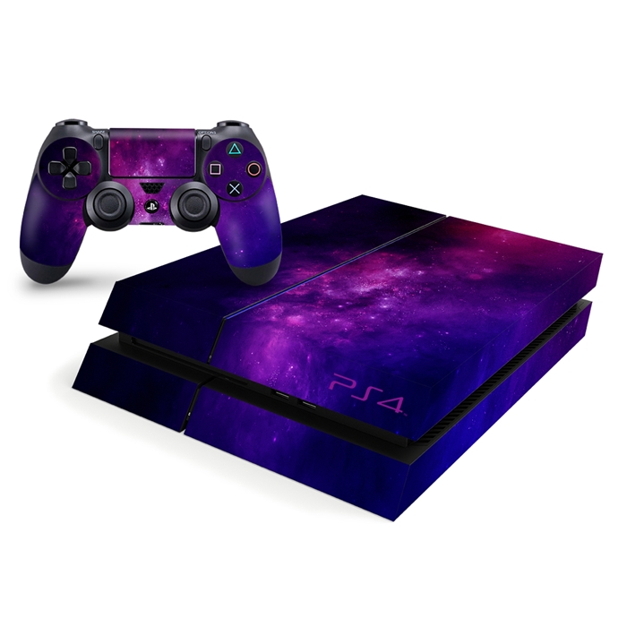 Playstation 4 Console Skin - Purple Galaxy Nebula