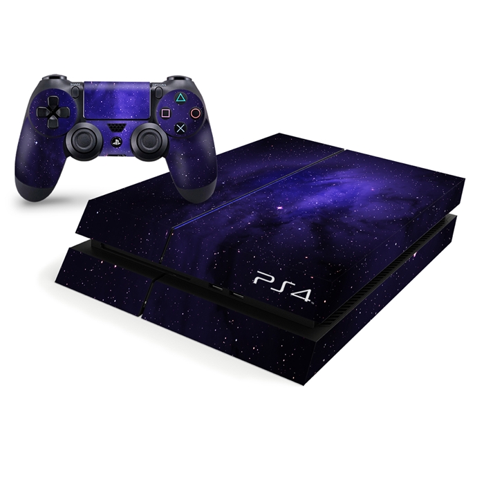 Playstation 4 Console Skin - Purple Milky-way V2