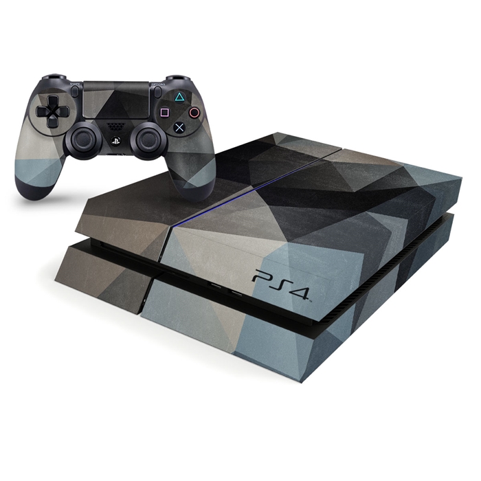 Playstation 4 Console Skin - Vintage 3D Triangles