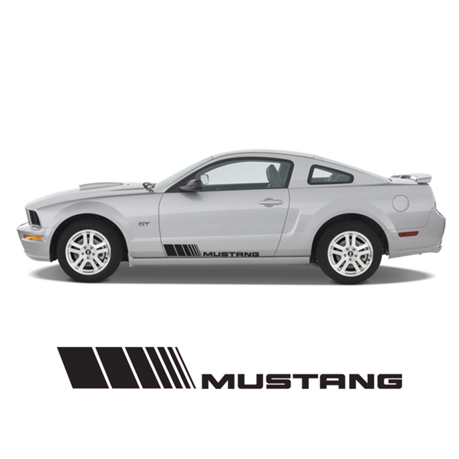Vertical lined Mustang Rocker Stripe RS-001