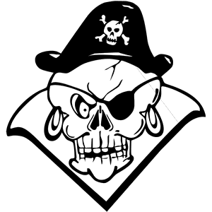 Pirate Skull Decal 013