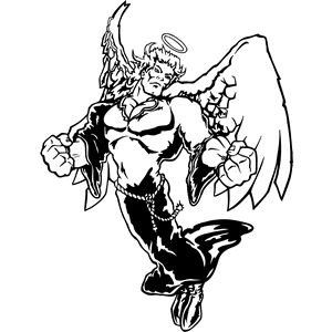 Angels Mascot Decal B003