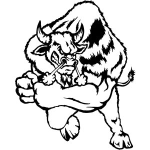 Wild Boar Mascot Decal B077