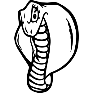 Cobra Mascot Decal B115