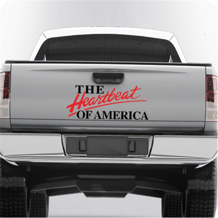 The Heartbeat of America Chevrolet Tailgate decal 048