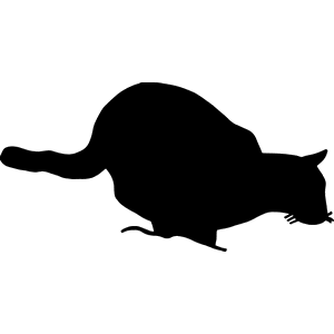 Mountain Cat Jumping Decal 014