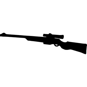 Rifle with Scope Decal 038
