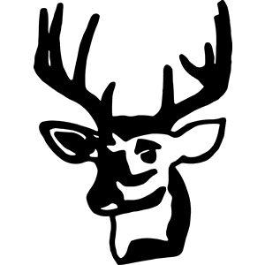 Whitetail Deer Head Decal 039