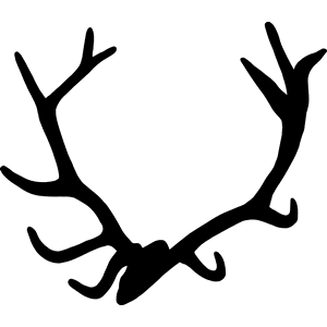Elk / Deer Antler Rack Decal 051