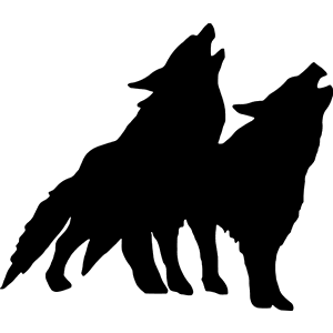 Wolves Howling Decal 061