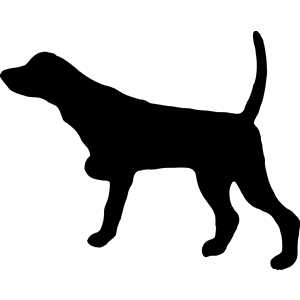 Dog Pointing Decal 066