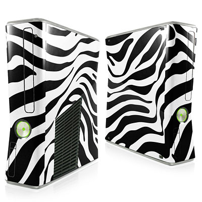 Zebra Stripes Xbox 360 Slim Skin