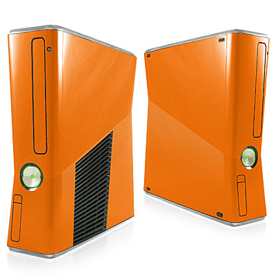 Orange Xbox 360 Slim Skin