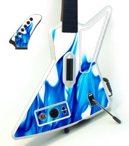 Guitar Hero Xplorer skin - Blue Flames