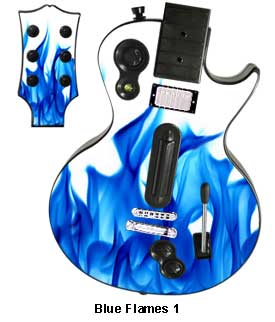 Guitar Hero 3 Les Paul skin - Blue Flames 1
