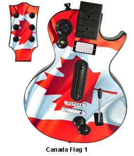 Guitar Hero 3 Les Paul skin - Canada Flag 1