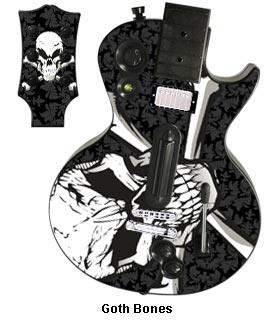 Guitar Hero 3 Les Paul skin - Goth Bones