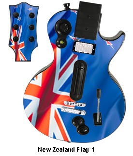 Guitar Hero 3 Les Paul skin - New Zealand Flag 1