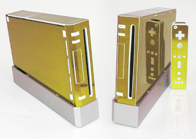 Gold Mirror Skin for Nintendo Wii