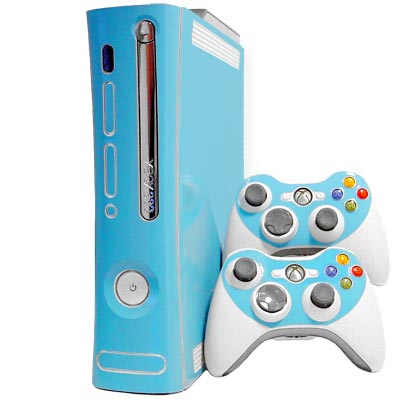 Cool Blue Xbox 360 Skin