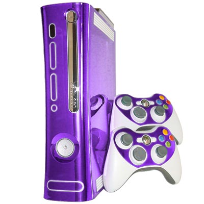 Purple Chrome Xbox 360 Skin